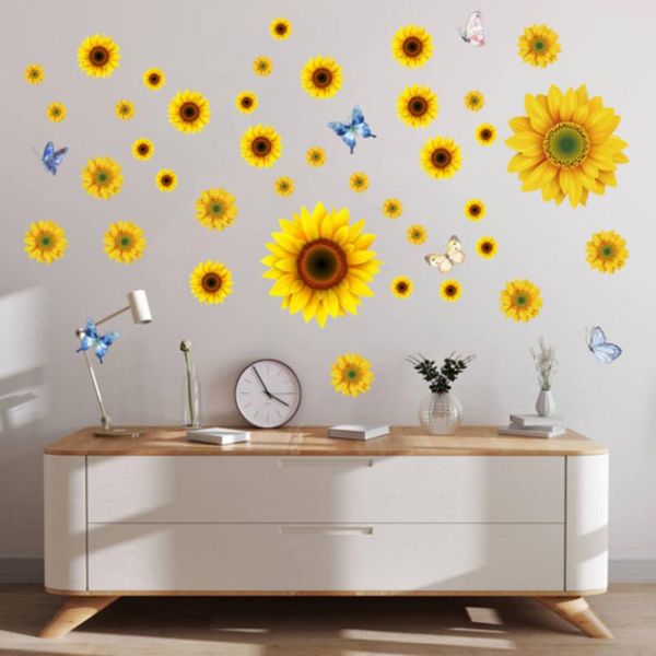 wall stickers waterproof sunflower sticker with 3d butterfly detachable flower for kindergarten bedroom living room decor
wall stickers waterproof sunflower sticker with 3d butterfly detachable flower for kindergarten bedroom living room decor