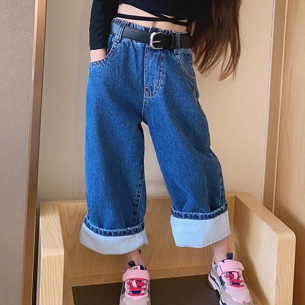 girls' wide-leg pants spring and autumn thin spring 2021 new children's clothing pants trousers children's straight jeans, Blue
girls' wide-leg pants spring and autumn thin spring 2021 new children's clothing pants trousers children's straight jeans, Blue