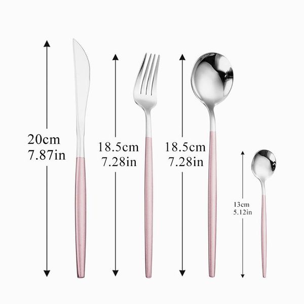 18/10 stainless steel cutlery set pink silver spoon dinnerware 4pcs/set chopsticks fork spoon knife set dishwasher safe flatware
18/10 stainless steel cutlery set pink silver spoon dinnerware 4pcs/set chopsticks fork spoon knife set dishwasher safe flatware