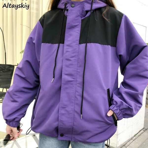 women's jackets basic women harajuku 2021 spring ulzzang loose patch work letter all-match girls coats zipper simple soft female, Black;brown
women's jackets basic women harajuku 2021 spring ulzzang loose patch work letter all-match girls coats zipper simple soft female, Black;brown
