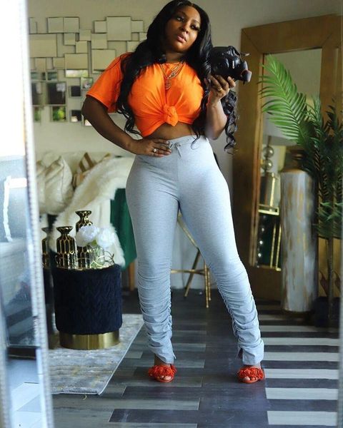 women's tracksuits plus size two piece set summer clother for women matching sets split stacked pants sweat suits lounge wear outfits, Gray
women's tracksuits plus size two piece set summer clother for women matching sets split stacked pants sweat suits lounge wear outfits, Gray