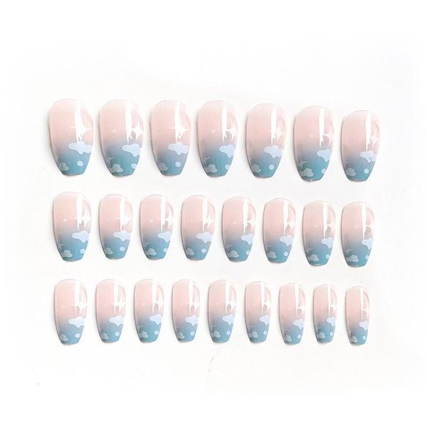 false nails 24pcs blue clouds wear long paragraph fashion manicure patch save time wearable nail m88, Red;gold
false nails 24pcs blue clouds wear long paragraph fashion manicure patch save time wearable nail m88, Red;gold