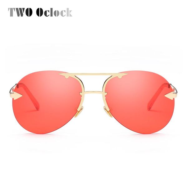 two oclock oversized pilot sunglasses women vintage transparent red sun glasses rimless aviation eyewear r66167, White;black
two oclock oversized pilot sunglasses women vintage transparent red sun glasses rimless aviation eyewear r66167, White;black