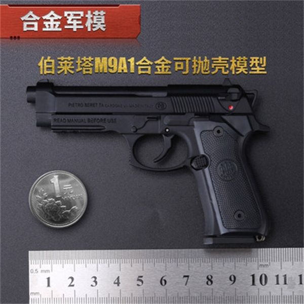 1.2. 05 beretta m92a1 boys' all metal alloy gun toy model throwing shell can not be fired
1.2. 05 beretta m92a1 boys' all metal alloy gun toy model throwing shell can not be fired