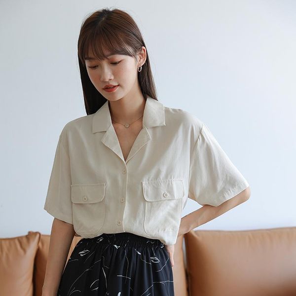 women's blouses & shirts summer vintage solid female oversize womens shirt short sleeve girls blouse plus size women femme blusas, White
women's blouses & shirts summer vintage solid female oversize womens shirt short sleeve girls blouse plus size women femme blusas, White