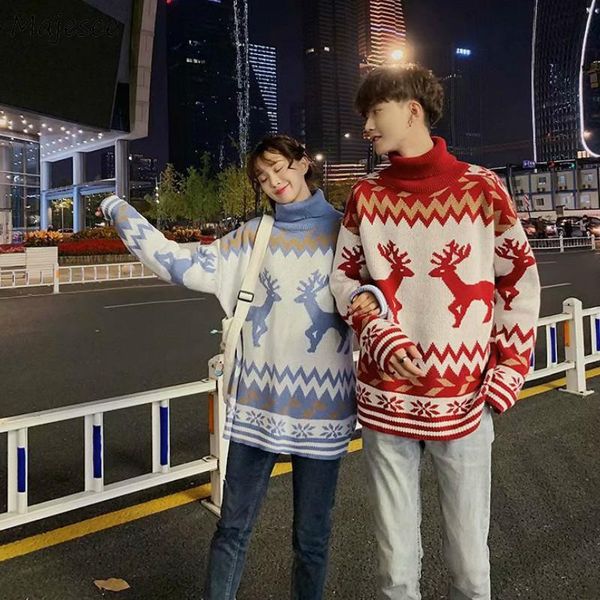 men's sweaters men pullovers winter male couple deer print christmas day ulzzang loose korean trendy chic selling casual all-match, White;black
men's sweaters men pullovers winter male couple deer print christmas day ulzzang loose korean trendy chic selling casual all-match, White;black
