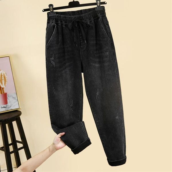 women's jeans vintage high waist denim pants womens loose stretch plus size harem female streetwear mom trousers 5xl q3895, Blue
women's jeans vintage high waist denim pants womens loose stretch plus size harem female streetwear mom trousers 5xl q3895, Blue
