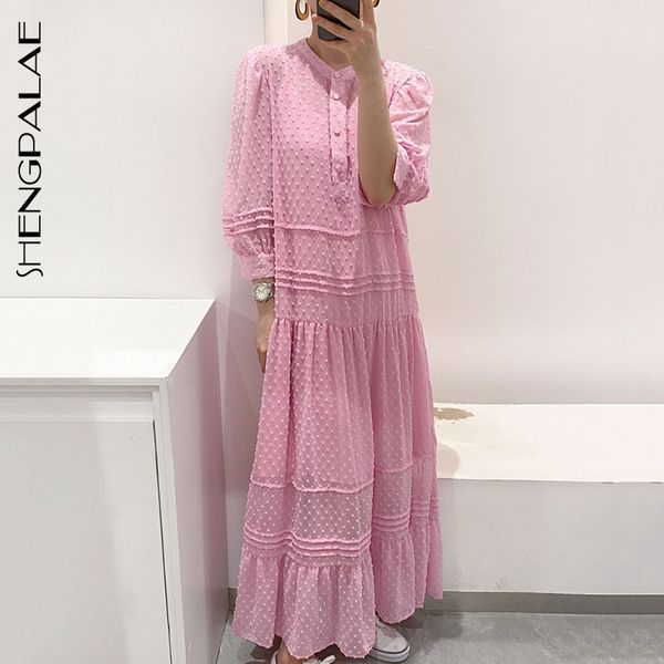 shengpalae 2021 new summer women vintage loose high waist slim was thin elegant single-breasted ruffles maxi dress female za4943 210306, Black;pink
shengpalae 2021 new summer women vintage loose high waist slim was thin elegant single-breasted ruffles maxi dress female za4943 210306, Black;pink