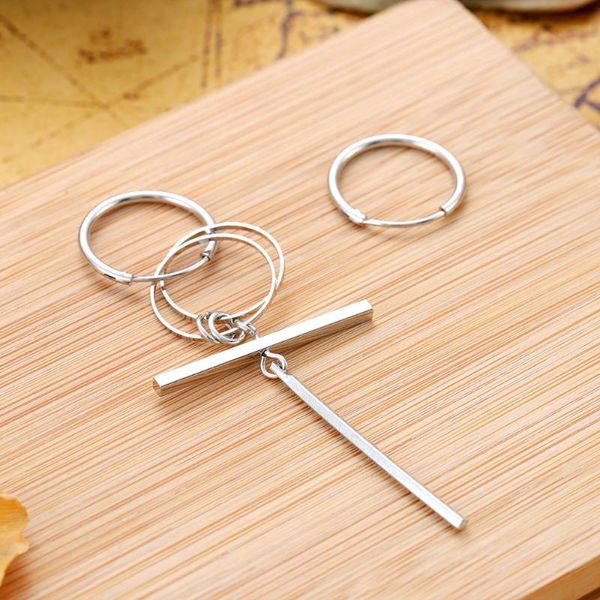 hoop & huggie a series of simple earrings hip hop punk style accessories for men women street teenagers fashion, Golden;silver
hoop & huggie a series of simple earrings hip hop punk style accessories for men women street teenagers fashion, Golden;silver