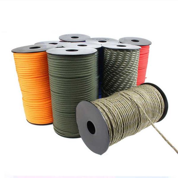 100m standard 9-core paracord rope 4mm outdoor parachute rope camping survival climbing rescue tent lanyard binding bel
100m standard 9-core paracord rope 4mm outdoor parachute rope camping survival climbing rescue tent lanyard binding bel