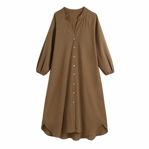 summer dress women long sleeves elegant casual fashion chic lady shirt dress woman loose dresses robe femme 210709, Black;gray
summer dress women long sleeves elegant casual fashion chic lady shirt dress woman loose dresses robe femme 210709, Black;gray