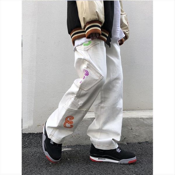 streetwear letter embroidery personality women jeans all match black men and loose wide leg pants hip hop mopping trousers, Blue
streetwear letter embroidery personality women jeans all match black men and loose wide leg pants hip hop mopping trousers, Blue