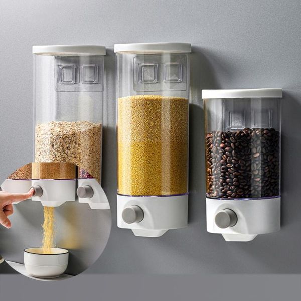 storage bottles & jars 1/1.5l wall-mounted grain cereal can rice box kitchen food press moisture-proof transparent container boxes
storage bottles & jars 1/1.5l wall-mounted grain cereal can rice box kitchen food press moisture-proof transparent container boxes