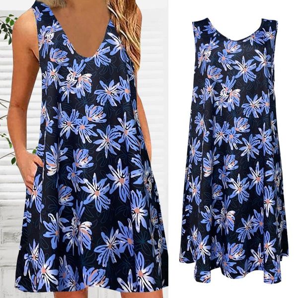 casual dresses 2021 women's fashion sleeveless o-neck flower print loose a-line natural temperament medium length dress vestido señoras, Black;gray
casual dresses 2021 women's fashion sleeveless o-neck flower print loose a-line natural temperament medium length dress vestido señoras, Black;gray