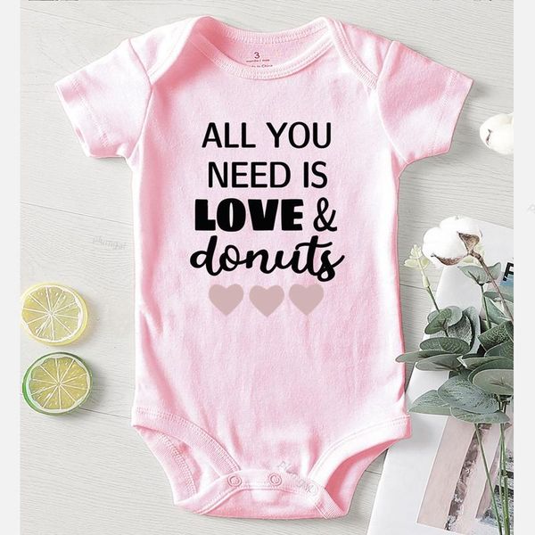 bodysuit for newborns outfit baby clothes boys all you need is love & donuts letter printed kids' things girl infant clothing, Blue
bodysuit for newborns outfit baby clothes boys all you need is love & donuts letter printed kids' things girl infant clothing, Blue