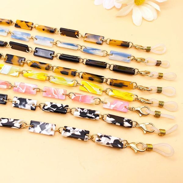 chains two-color glasses chain acrylic mask tortoise shell bracket acetic acid sunglasses necklace, Silver
chains two-color glasses chain acrylic mask tortoise shell bracket acetic acid sunglasses necklace, Silver