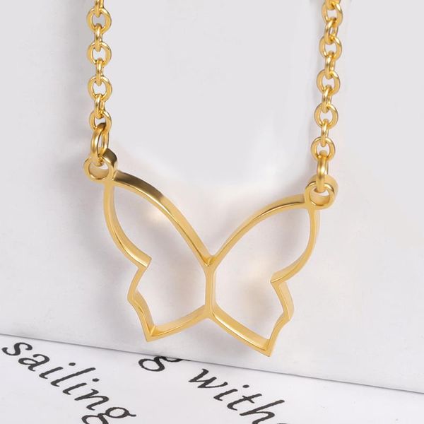 pendant necklaces fashion women lovely butterfly choker necklace summer holiday romantic stainless stee collares femme mujer jewlery gift, Silver
pendant necklaces fashion women lovely butterfly choker necklace summer holiday romantic stainless stee collares femme mujer jewlery gift, Silver
