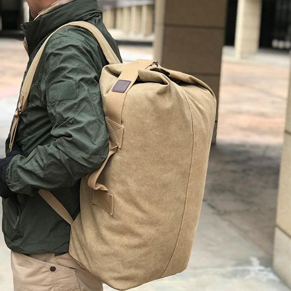 backpack men's canvas large capacity travel camping hiking foldable outdoor mountaineering sports school bag
backpack men's canvas large capacity travel camping hiking foldable outdoor mountaineering sports school bag