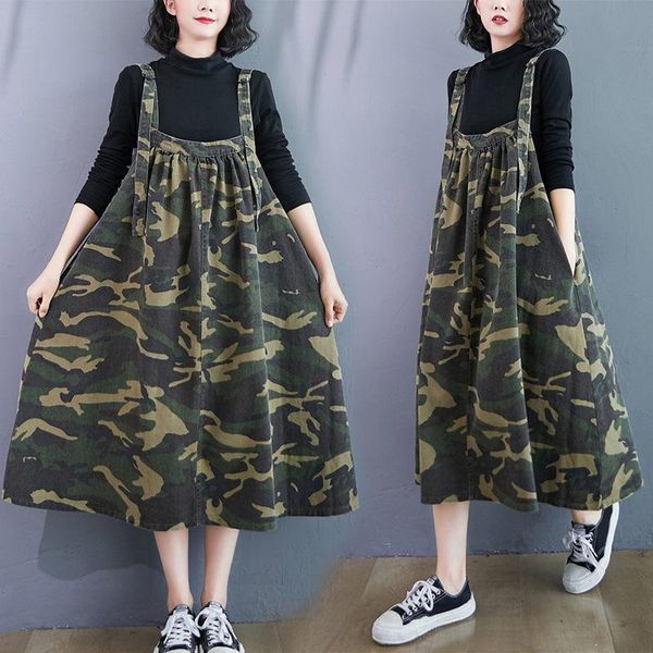 casual dresses harajuku 2021 streetwear fall loose denim suspender dress women's plus size retro camouflage clothes lady shirt elbise y, Black;gray
casual dresses harajuku 2021 streetwear fall loose denim suspender dress women's plus size retro camouflage clothes lady shirt elbise y, Black;gray