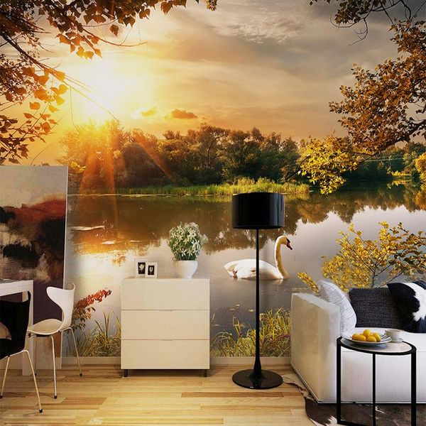 wallpapers dropship custom romantic pastoral 3d mural wallpaper beautiful sunset lake swan landscape cafe interior decoration fresco
wallpapers dropship custom romantic pastoral 3d mural wallpaper beautiful sunset lake swan landscape cafe interior decoration fresco