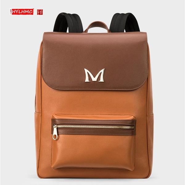 backpack genuine leather men's women's 14,15 inch lapbag business casual travel backpacks large capacity shoulder schoolbag 
backpack genuine leather men's women's 14,15 inch lapbag business casual travel backpacks large capacity shoulder schoolbag