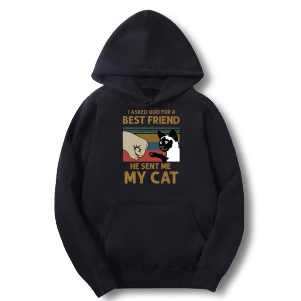 men's hoodies & sweatshirts funny print cat god sent me my 2021 autumn male harajuku warm hoodie sweatshirt big size hip hop clothes ro, Black
men's hoodies & sweatshirts funny print cat god sent me my 2021 autumn male harajuku warm hoodie sweatshirt big size hip hop clothes ro, Black