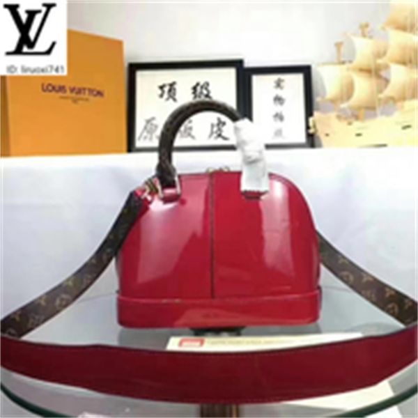 brand designer luxury m54785 patent leather shell bag rose red women handbags iconic bags handles shoulder bags totes cross body bag clu, Red;black
brand designer luxury m54785 patent leather shell bag rose red women handbags iconic bags handles shoulder bags totes cross body bag clu, Red;black