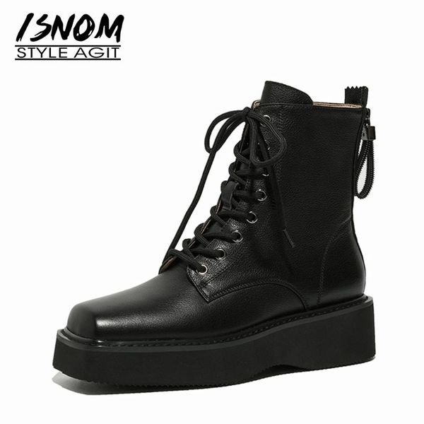 boots genuine leather ankle high heels autumn winter shoes lace-up zipper platform ladies bootie woman brand design, Black
boots genuine leather ankle high heels autumn winter shoes lace-up zipper platform ladies bootie woman brand design, Black