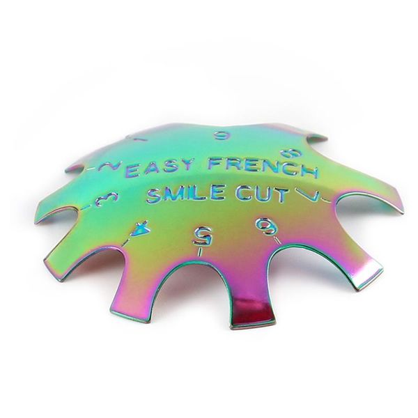 nail art templates 1pcs easy french line edge cutter stencil tool guides trimmer clipper smile diy manicure, White 
nail art templates 1pcs easy french line edge cutter stencil tool guides trimmer clipper smile diy manicure, White