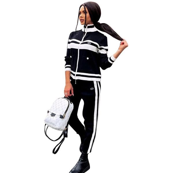 women's two piece pants 2 pieces set winter women knitted tracksuit sweater coat and jogging suit single breasted outwear, White
women's two piece pants 2 pieces set winter women knitted tracksuit sweater coat and jogging suit single breasted outwear, White