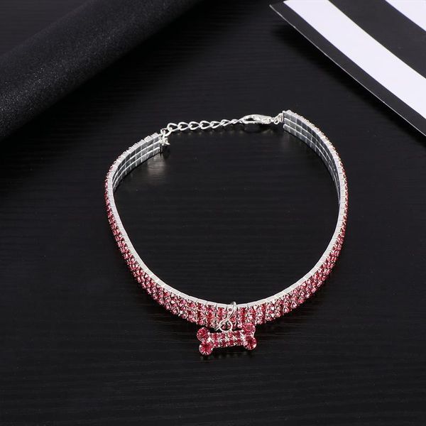 dog collars & leashes mini bone shape pendant shining rhinestone pet ring collar luxury supplies adjustable buckle o chain necklace
dog collars & leashes mini bone shape pendant shining rhinestone pet ring collar luxury supplies adjustable buckle o chain necklace