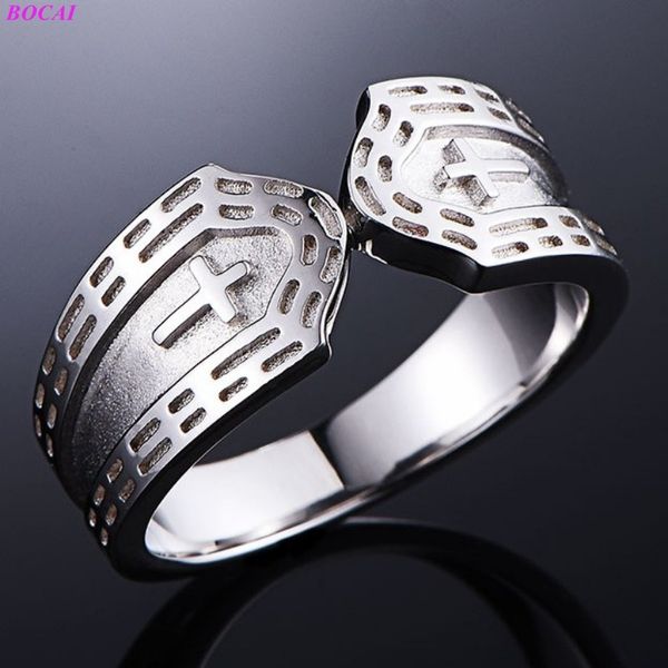 2021 new original design solide s925 sterling cross men's personality fashion domineering thai sier ring gift 6hj4, Silver
2021 new original design solide s925 sterling cross men's personality fashion domineering thai sier ring gift 6hj4, Silver