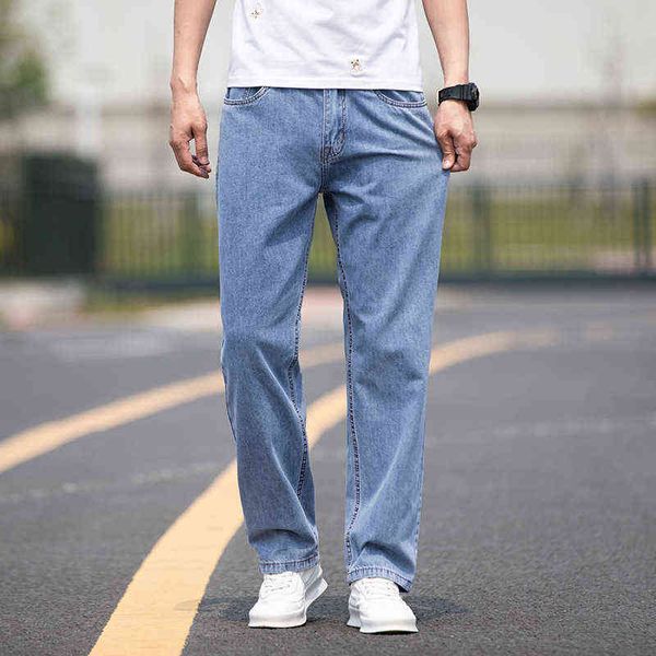 men's jeans loose straight jeans 2021 summer thin large fashionable men's pants cotton elastic breathable work style, Blue
men's jeans loose straight jeans 2021 summer thin large fashionable men's pants cotton elastic breathable work style, Blue