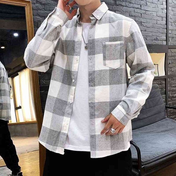 fall 2019 new jiale casual lapel large shopkeeper style men's plaid shirt c512-p40, Black
fall 2019 new jiale casual lapel large shopkeeper style men's plaid shirt c512-p40, Black