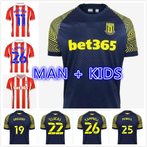 men + kids 2020 2021 stoke city 20 21 soccer jersey campbell 26 clucas mcclean maillot de foot camiseta de futbol home away football shirts, Black;yellow
men + kids 2020 2021 stoke city 20 21 soccer jersey campbell 26 clucas mcclean maillot de foot camiseta de futbol home away football shirts, Black;yellow