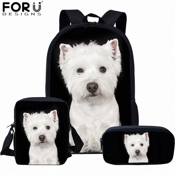 forudesigns lovely dog backpack sets for kids boys west highland terrier prints white school bags children back packs for girls h5r1#
forudesigns lovely dog backpack sets for kids boys west highland terrier prints white school bags children back packs for girls h5r1#