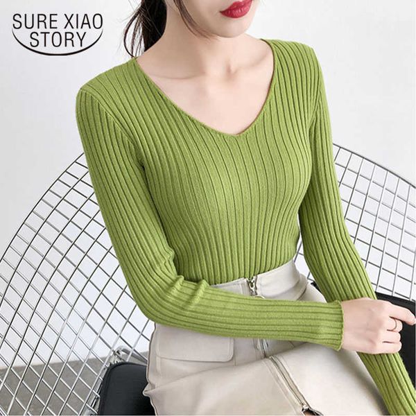 autumn and winter korean style all-match slim pullover casual sweater v-neck long sleeve bottoming sweater women 10309 210528, White;black
autumn and winter korean style all-match slim pullover casual sweater v-neck long sleeve bottoming sweater women 10309 210528, White;black
