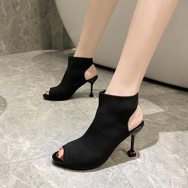 sandals net roman fish mouth female fairy style super fine with girl high heels summer wild hollow mesh yarn cool boots z481, Black
sandals net roman fish mouth female fairy style super fine with girl high heels summer wild hollow mesh yarn cool boots z481, Black