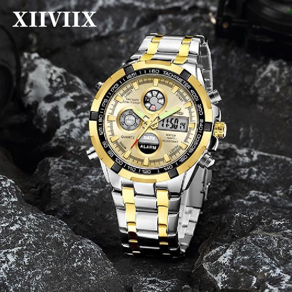 wristwatches xiiviixmen's wrist watch military digital sport watches for man quartz clock male relogio masculino, Slivery;brown
wristwatches xiiviixmen's wrist watch military digital sport watches for man quartz clock male relogio masculino, Slivery;brown