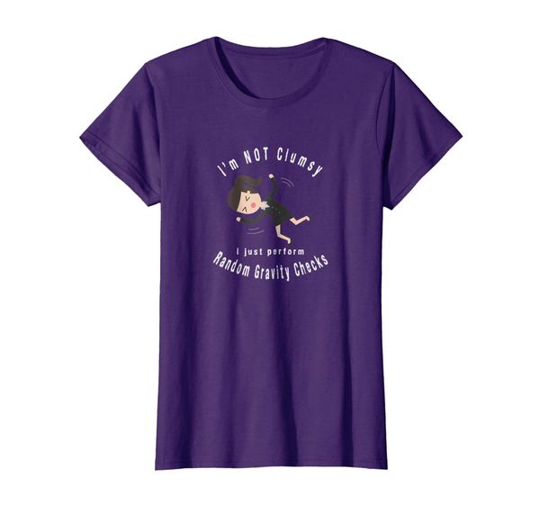 Womens Clumsy Tshirt - I'm not Clumsy, I just Perform, Mainly pictures