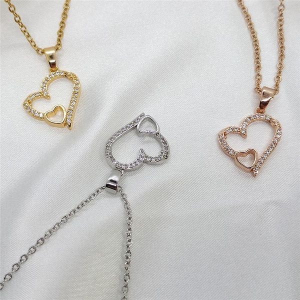 pendant necklaces 1pcs fashion charm for women girl stainless steel heart shape rhinstone crystal party gift, Silver
pendant necklaces 1pcs fashion charm for women girl stainless steel heart shape rhinstone crystal party gift, Silver