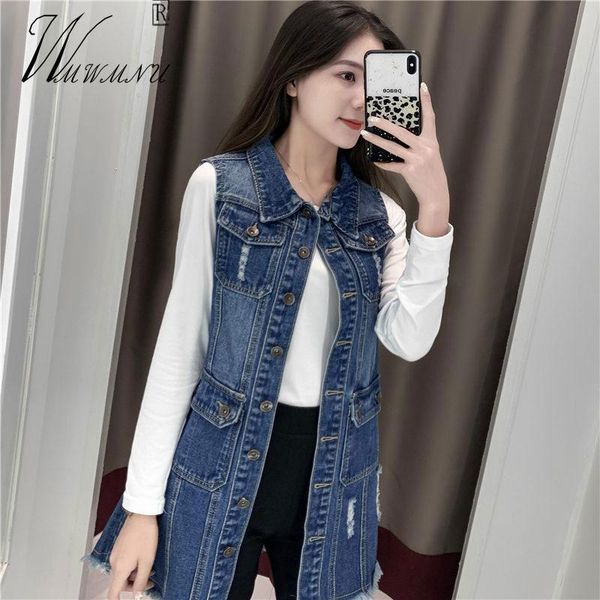 women's vests plus size women clothing 6xl jeans jacket 2021 fashion sleeveless lapel long denim vest elegant all-match korean coats ov, Black;white
women's vests plus size women clothing 6xl jeans jacket 2021 fashion sleeveless lapel long denim vest elegant all-match korean coats ov, Black;white