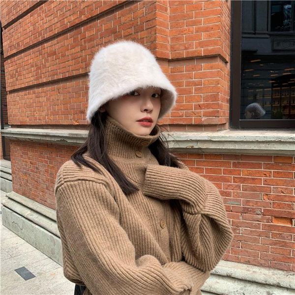 wide brim hats winter immitation fur women bucket hat solid color soft plush dome panama cap retro warm ladies girls fishermen's, Blue;gray
wide brim hats winter immitation fur women bucket hat solid color soft plush dome panama cap retro warm ladies girls fishermen's, Blue;gray