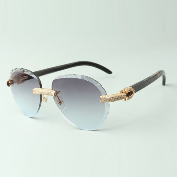 2022 exquisite classic micro-pave diamond sunglasses 3524027, natural black textured buffalo horn temples glasses, size: 18-140 mm, White;black
2022 exquisite classic micro-pave diamond sunglasses 3524027, natural black textured buffalo horn temples glasses, size: 18-140 mm, White;black