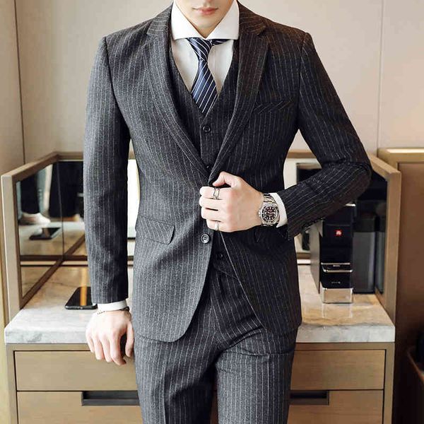 men's suits & blazers (jacket + vest pants) men, formal striped suit, fashion boutique, high-end wedding bridegroom , in 2021, White;black
men's suits & blazers (jacket + vest pants) men, formal striped suit, fashion boutique, high-end wedding bridegroom , in 2021, White;black