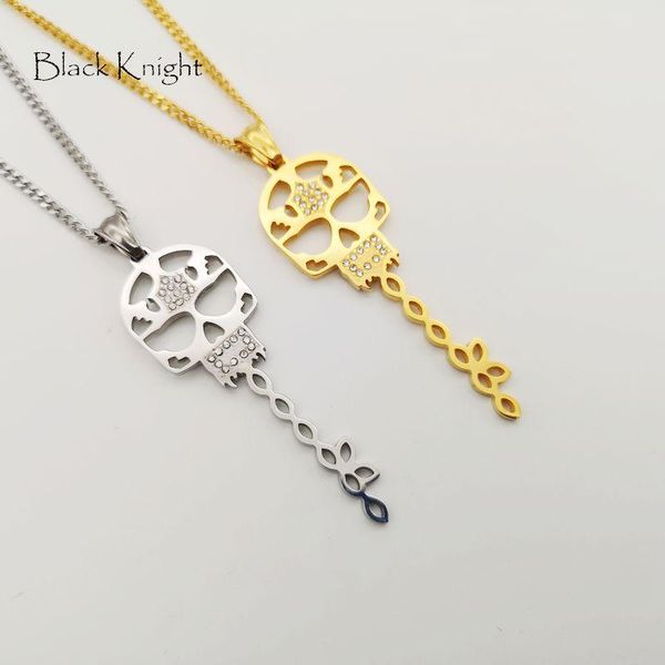 pendant necklaces black knight mens stainless steel rhinestones skull key necklace cool gothetic punk blkn0731, Silver
pendant necklaces black knight mens stainless steel rhinestones skull key necklace cool gothetic punk blkn0731, Silver