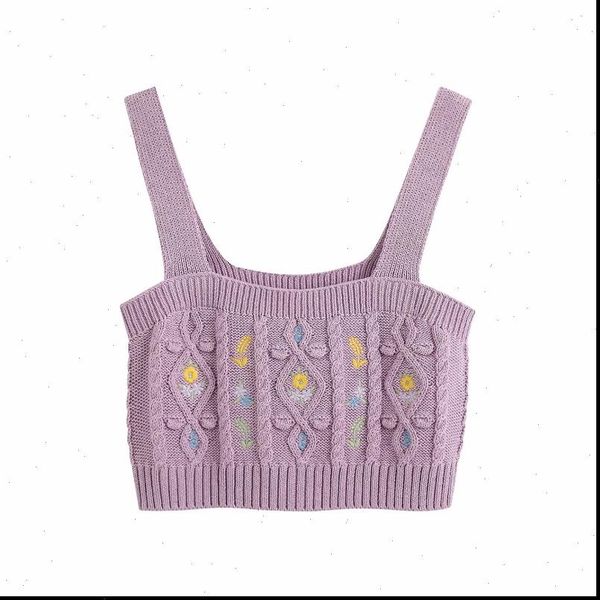 flower embroidery knitting women short suspender sweater crop 2021 fashion leisure lady sleeveless small pullover sw729, White;black
flower embroidery knitting women short suspender sweater crop 2021 fashion leisure lady sleeveless small pullover sw729, White;black
