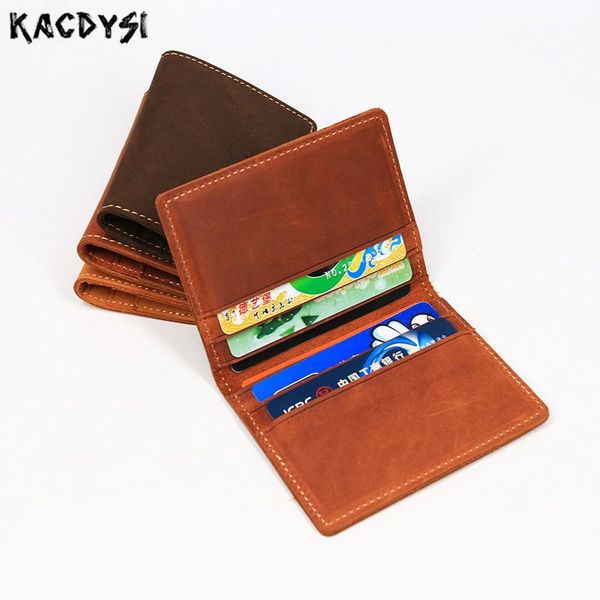 card holders genuine leather holder men men's vintage short slim wallet wallets purse case id credit, Brown;gray
card holders genuine leather holder men men's vintage short slim wallet wallets purse case id credit, Brown;gray