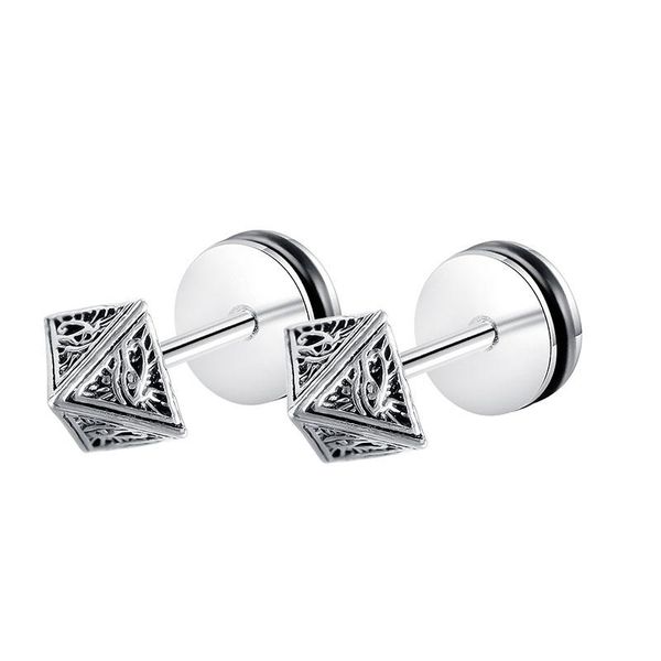 stud three pyramid eye earring for men titanium stainless steel hip-hop korean emo jewelry, Golden;silver
stud three pyramid eye earring for men titanium stainless steel hip-hop korean emo jewelry, Golden;silver