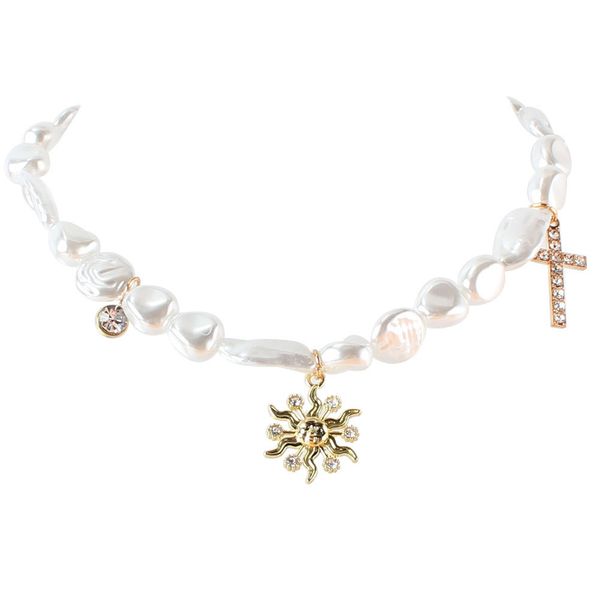 design alloy micro diamond flower pendant necklaces retro cross pearl necklace personality mix and match handmade clavicle-chain multi-layer, Silver
design alloy micro diamond flower pendant necklaces retro cross pearl necklace personality mix and match handmade clavicle-chain multi-layer, Silver